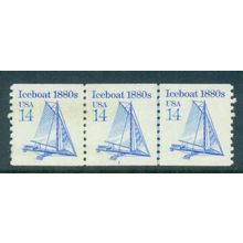 2134 14c Iceboat Very Fine MNH Dry Gum PNC 1/3 W0407