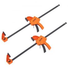 Bar Clamps for Woodworking, 2-Pack 24" One-Handed Clamp/Spreader, Quick-Chan...