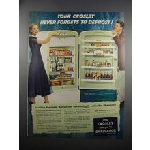 1951 Crosley Model CAC-11 Shelvador Refrigerator Ad