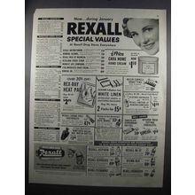 1952 Rexall Drug Stores Ad - Special Values