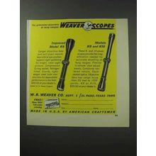 1964 Weaver K6 and K8 / K10 Scopes Ad - Precision