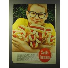 1964 Swift's Premium Franks Hot Dogs Ad