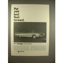 1967 Dodge Coronet Car Ad - Put Best Fleet Forward