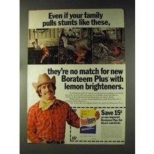 1976 Borateem Plus Detergent Ad - Stunts Like These