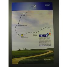 2002 Microsoft MSN Internet Service Advertisement - More Useful Everday