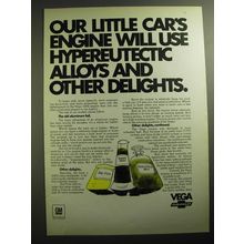 1970 Chevrolet Vega Ad - Our little car's engine will use hypereutectic alloys