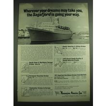 1971 Norwegian America Line Ad - Wherever your dreams may take you