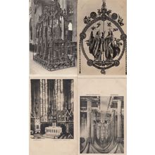Nurnberg St Sebald Frauenkirche Kirche 4x German Religious Postcard s