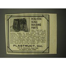 1969 Plastruct Scale Building Parts Ad - Realistic Scale Building Parts