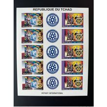 Tchad Chad Tschad 1996 Mi. 1363a - 1364a B IMPERF ND Sheet planche Rotary Club