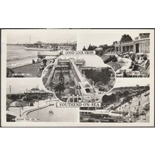 Good Luck from Southend-on-Sea, Essex, 1959 - Mason's RP Postcard