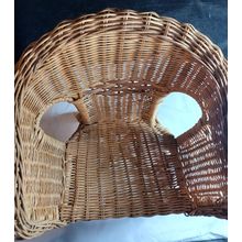 Vintage brown Wicker Doll Chair For 18" Sized Dolls Stuffed Animals Plush Bear