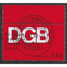 GER 1999 110pf '50TH ANN OF TRADE UNIONS' FINE USED (EBID54-617)