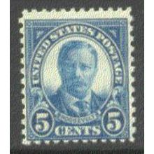 637 5c Theodore Roosevelt Average MNH Q1563