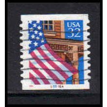 Used 2915Av 32c U.S. Flag Over Porch Very Fine CNS 55555A 10x10 V/UL PA6873