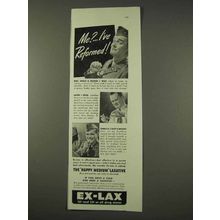 1943 Ex-Lax Laxative Ad - Me? I've Reformed!