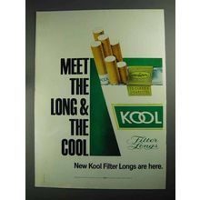 1968 Kool Cigarettes Ad - Meet the Long & The Cool