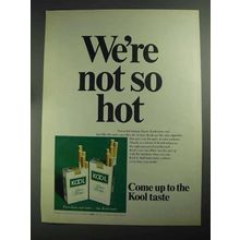 1968 Kool Cigarettes Ad - We're Not So Hot