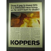 1968 Koppers Company Ad - $100,000 Race Horse