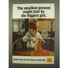 1975 Kodak Film Ad - The Smallest Present