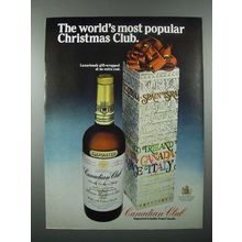 1976 Canadian Club Whisky Ad - Popular Christmas Club