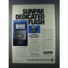 1981 Sunpak Auto 422 D Flash Ad - Dedicated