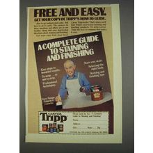 1982 Carver Tripp Stains Ad - Harry Morgan