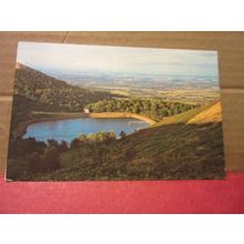 MALVERN HILLS and RESERVOIR . unused postcard =