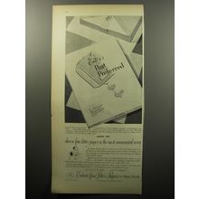 1951 Eaton's Post Preferred Paper Ad - How to choose fine letter paper