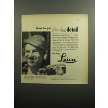 1951 Leica IIIf Camera Ad - How to get hair-line detail