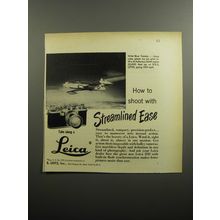 1951 Leica IIIf Camera Ad - How to shoot with Streamlined ease