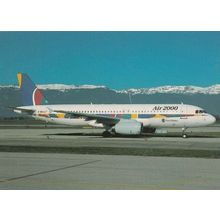 Airbus Geneva Airport G-OOAA A320-231 Plane at Geneva Postcard