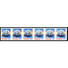 2279a, MNH 25¢ Imperforate PL# 1111 Strip of Six - Stuart Katz
