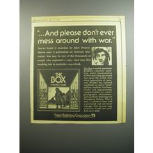 1974 Nash Publishing Book Advertisement - The Box by Kendrew Lascelles