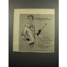1955 I. Magnin Jacket by O'Rossen of California Ad - Wide-collared and worldly