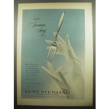 1955 Lunt Summer Song Sterling Advertisement
