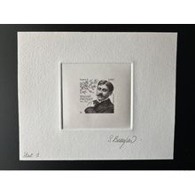 France 2022 YT 5615 Epreuve d'artiste Proof ETAT Marcel Proust noir black