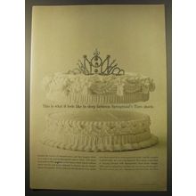 1961 Springmaid Tiara Sheets Advertisement - This is what it feels like