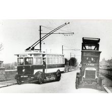 Foggy Furze Bus Hartlepool Tramway Company PB Postcard Photo