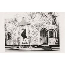 Liverpool Tramways Old Bird Decorated Floral Bus PB Postcard Photo