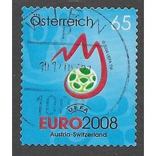 AUT 2008 65c (S/A) 'EURO 2008 FOOTBALL ' FINE USED (EBID73-335)