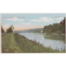 Harlock Woods Pangbourne Blowy Day Sailing Boats Antique Berks Postcard