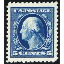 504, Mint NH XF/Superb 5¢ JUMBO - PSE Graded 95J * Stuart Katz
