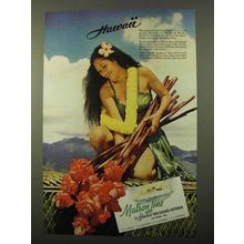 1941 Matson Line Cruise Ad - Hawaii