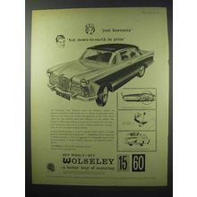 1960 Wolseley 15-60 Car Ad - Just Heavenly!