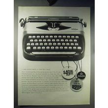 1960 Royal Portable Typewriter Ad - Very Little Price
