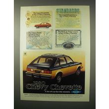 1980 Chevy Chevette Car Ad - Standards