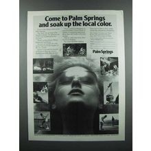 1983 Palm Springs California Ad - Soak up Local Color