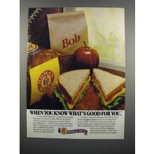 1983 Roman Meal Bread Ad - Know What's Good For You