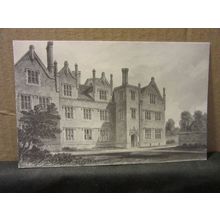 EASTBURY HOUSE, by John Buckler 1823, BARKING, LONDON repro postcard =